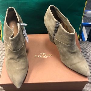 COACH Suede Ankle Boots